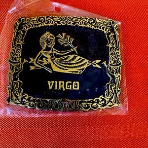 Virgo signs of the zodiac self-adhesive plaque